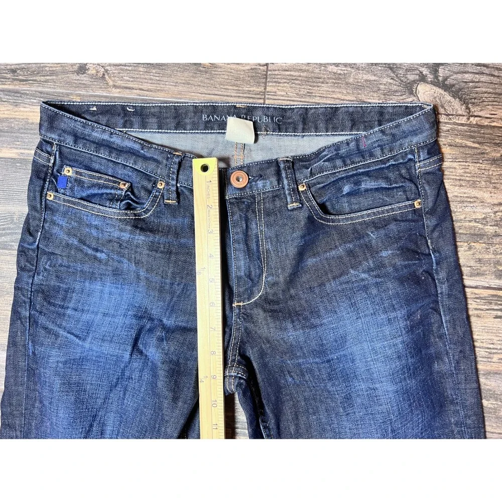 Banana Republic Mens Size 31 Straight Fit Dark Wash Denim Jeans Preppy Rodeo - Picture 4 of 10